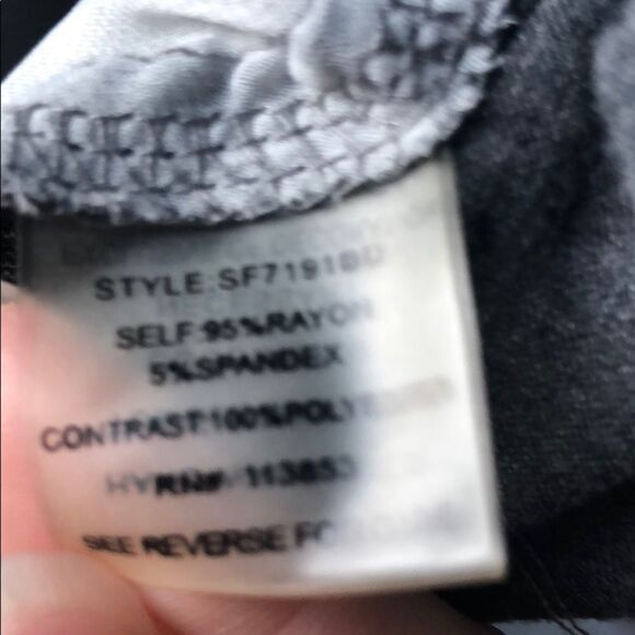 Pixley Mixed Fabric Pattern Back Shirt- M - Picture 5 of 5